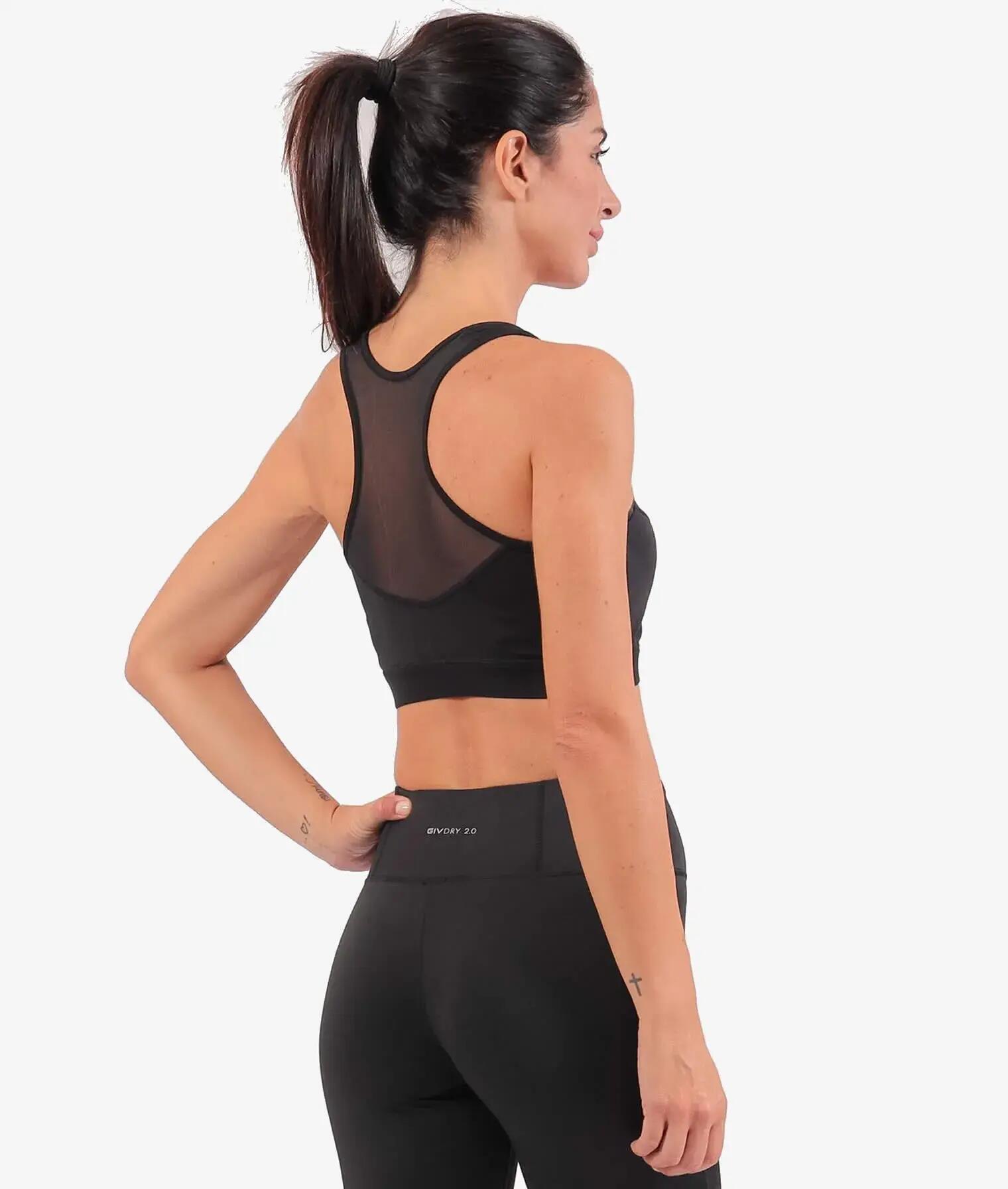 Sportbeha Givova Top Donna Zwart 3/5