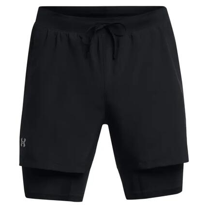 Short de running 2en1 homme Launch 5" Under Armour