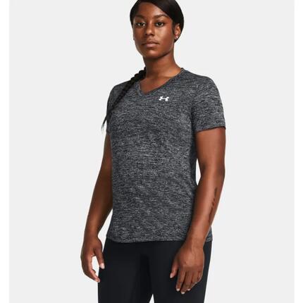 T-shirt UA Tech™ Twist pour femme Under Armour Noir et blanc