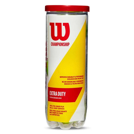Tube De 3 Balles De Tennis Wilson Championship Xd