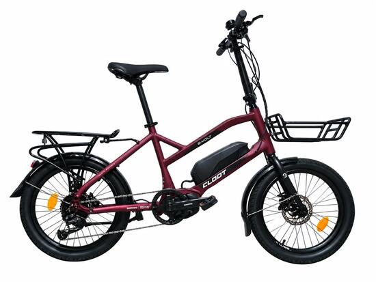 Cargo Ebike VOLT LITE 3.0 Shimano E5000 Mittelmotor Alivio 504wh Bordeauxrot