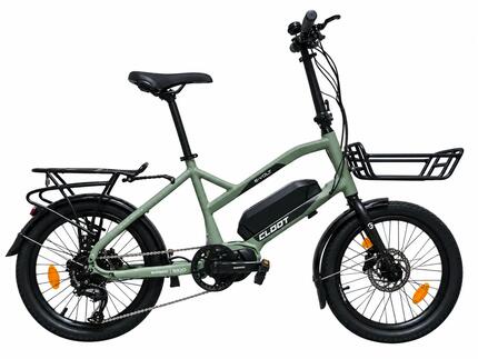 Mini-Cargobike E-VOLT LITE 3.0 Shimano E5100 Mittelmotor Alivio 9s 540Wh Grün