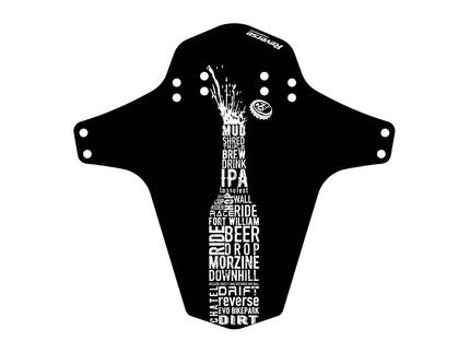 Reverse Mudfender-Flasche Schwarz-Weiß