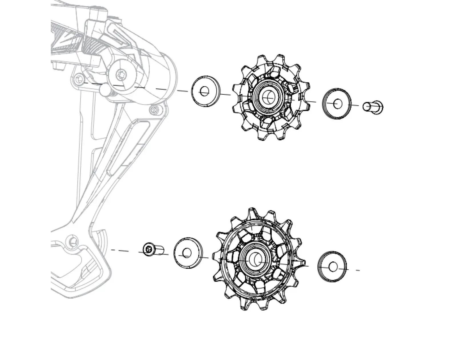 Sram Rear Derailleur Pulley Kit Nx/sx Eagle 1/7