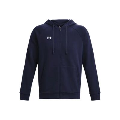 Heren rival fleece full zip hoodie (marine)