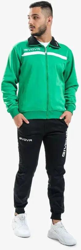 Survêtement Full Zip Homme - Givova vert noir 2/7