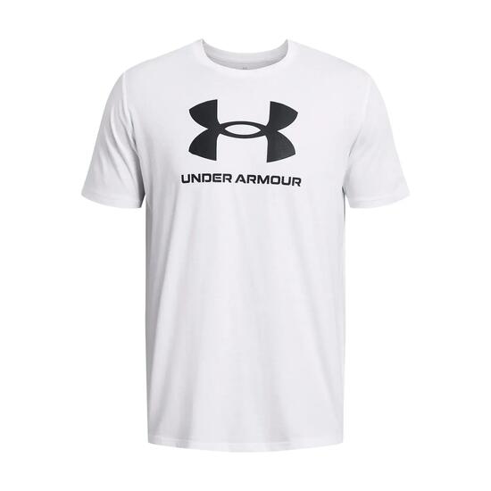Heren Under Armour Sportstyle Logo Update Ss T-shirt wit wit