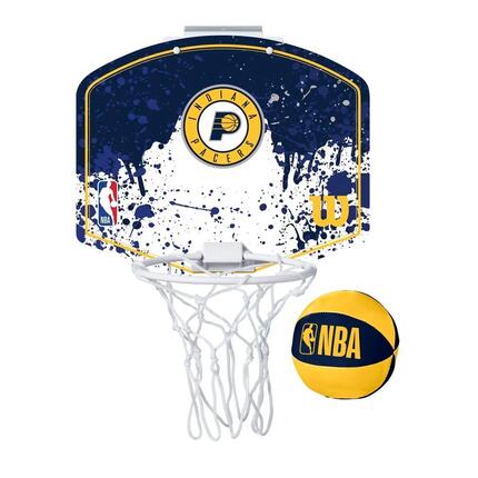 Kolorowe, wielokolorowe buty Wilson NBA Team Mini Hoop Pacers
