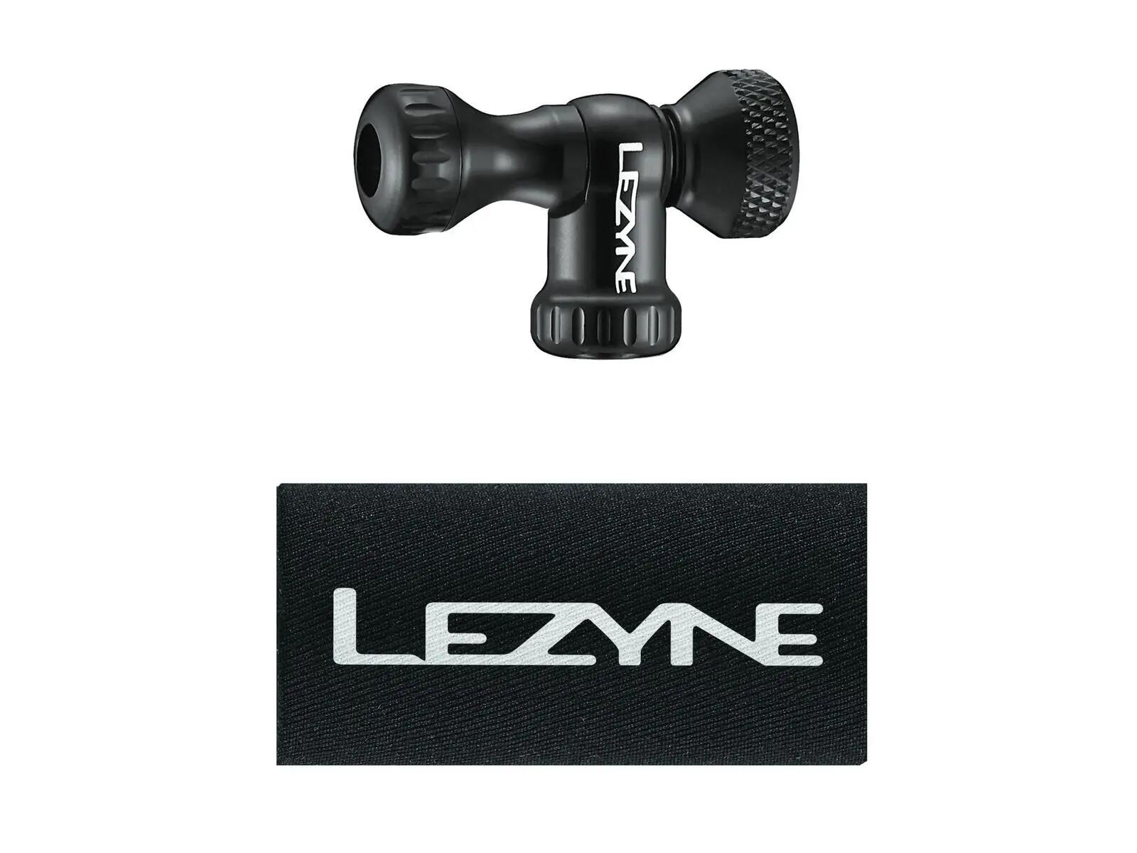 Lezyne Co2 Pump Head Control Drive Cnc Gloss Black - Imagine 1