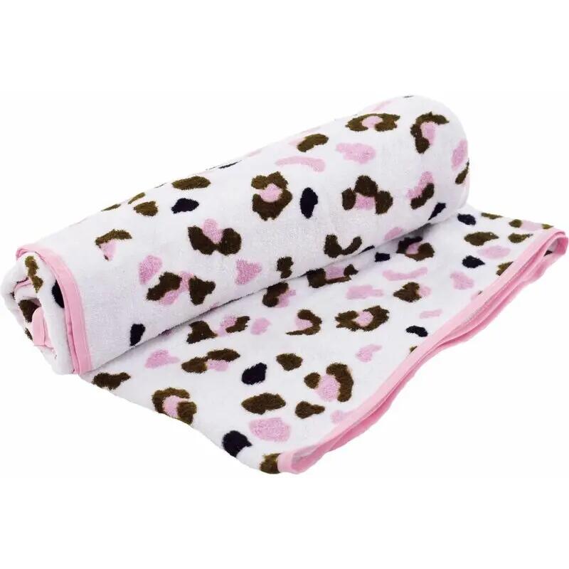 Serviette de Plage Swim Essentials Coton - Kaki - Léopard - 135 X 65 Cm 3/5
