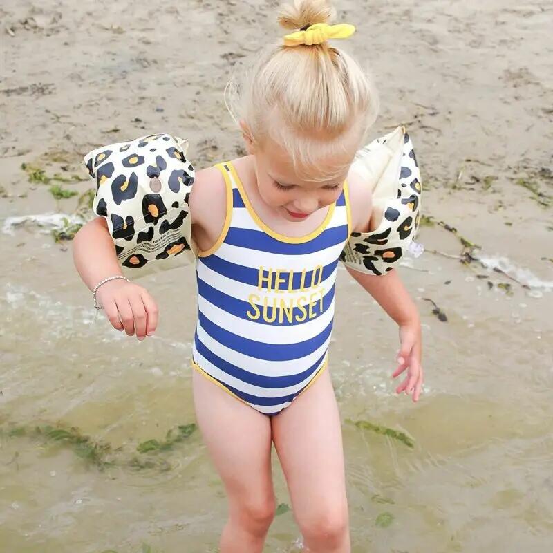 Swim Essentials Arm Bands - Beige - Safari Chic 3/6