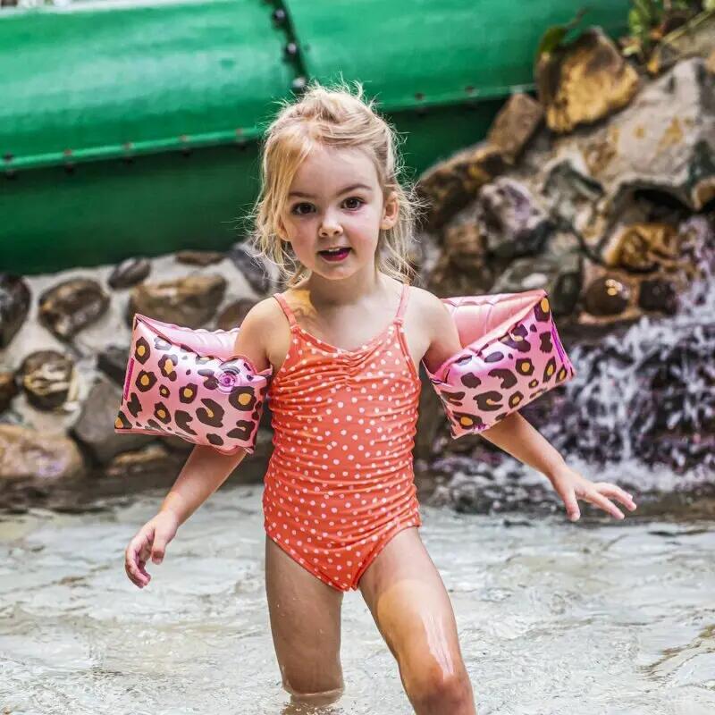 Swim Essentials Arm Bands - Rosé Gold - Safari Chic 4/7
