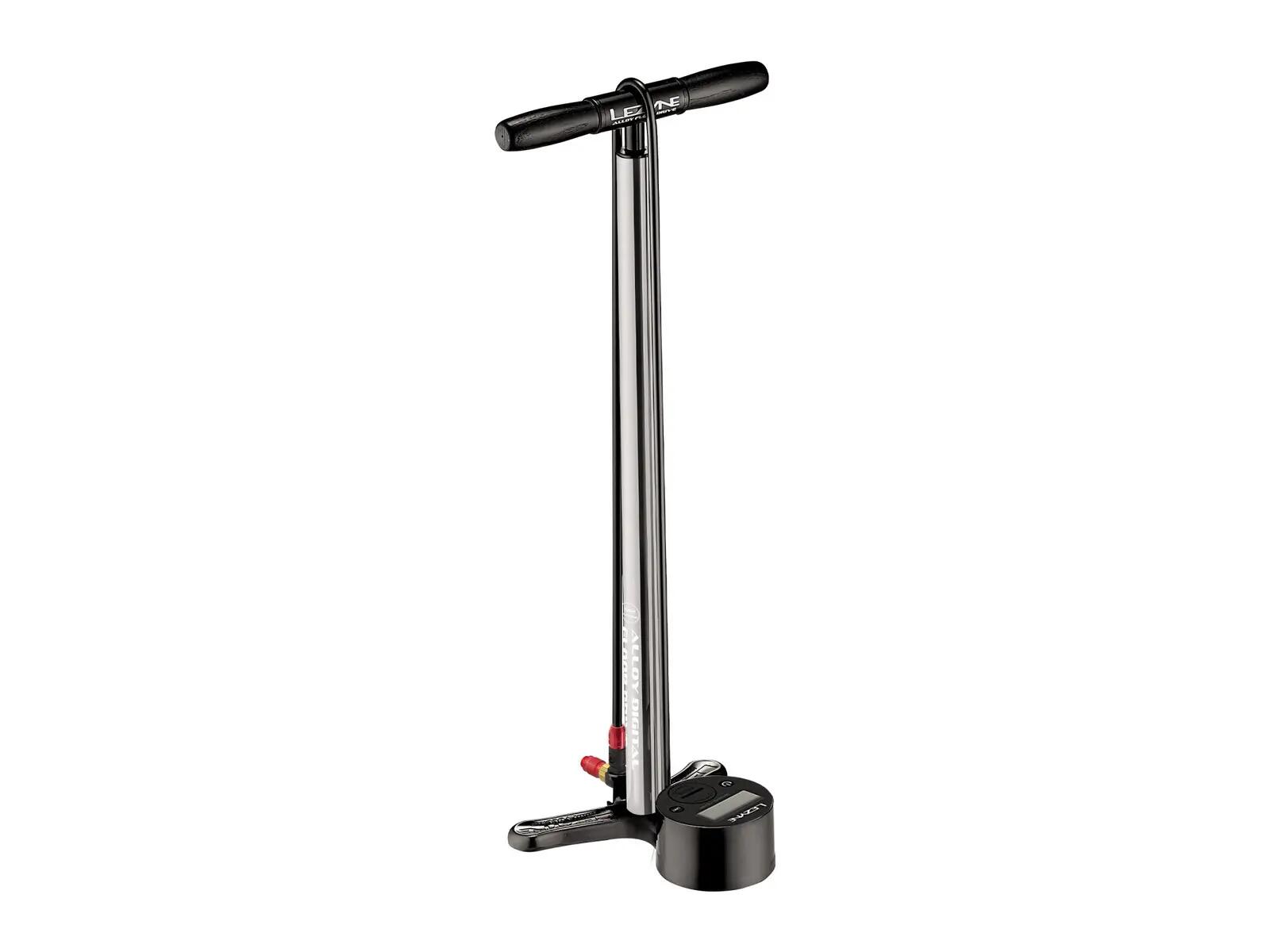 Lezyne Alloy Hp Digital Floor Drive Silver - Imagine 1