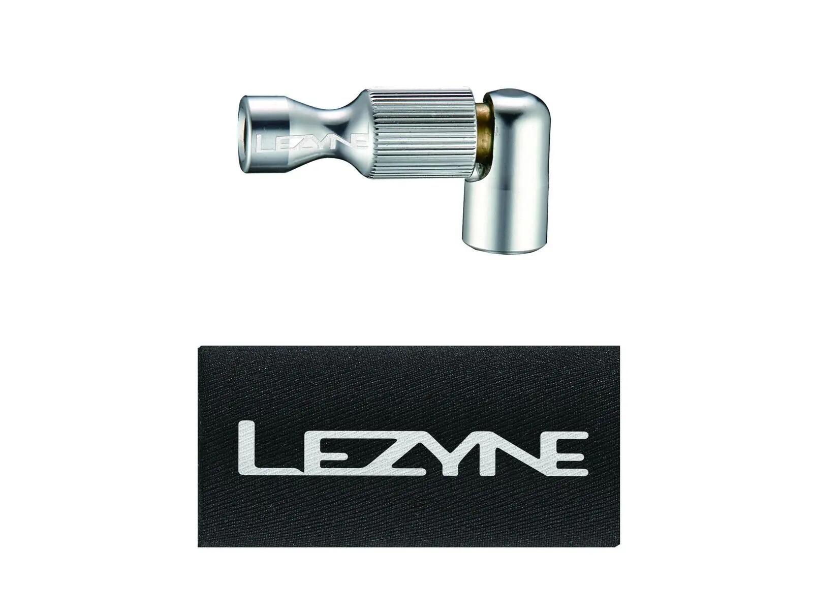 Lezyne Co2 Pump Head Trigger Drive Cnc Gloss Silver 1/2