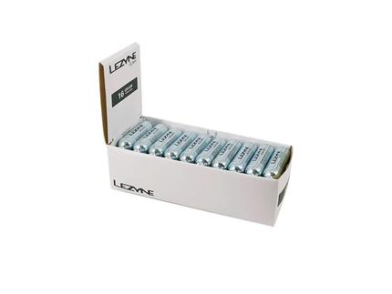 Lezyne Display Box Co2 Replacement Cartridges (16 G) Silver