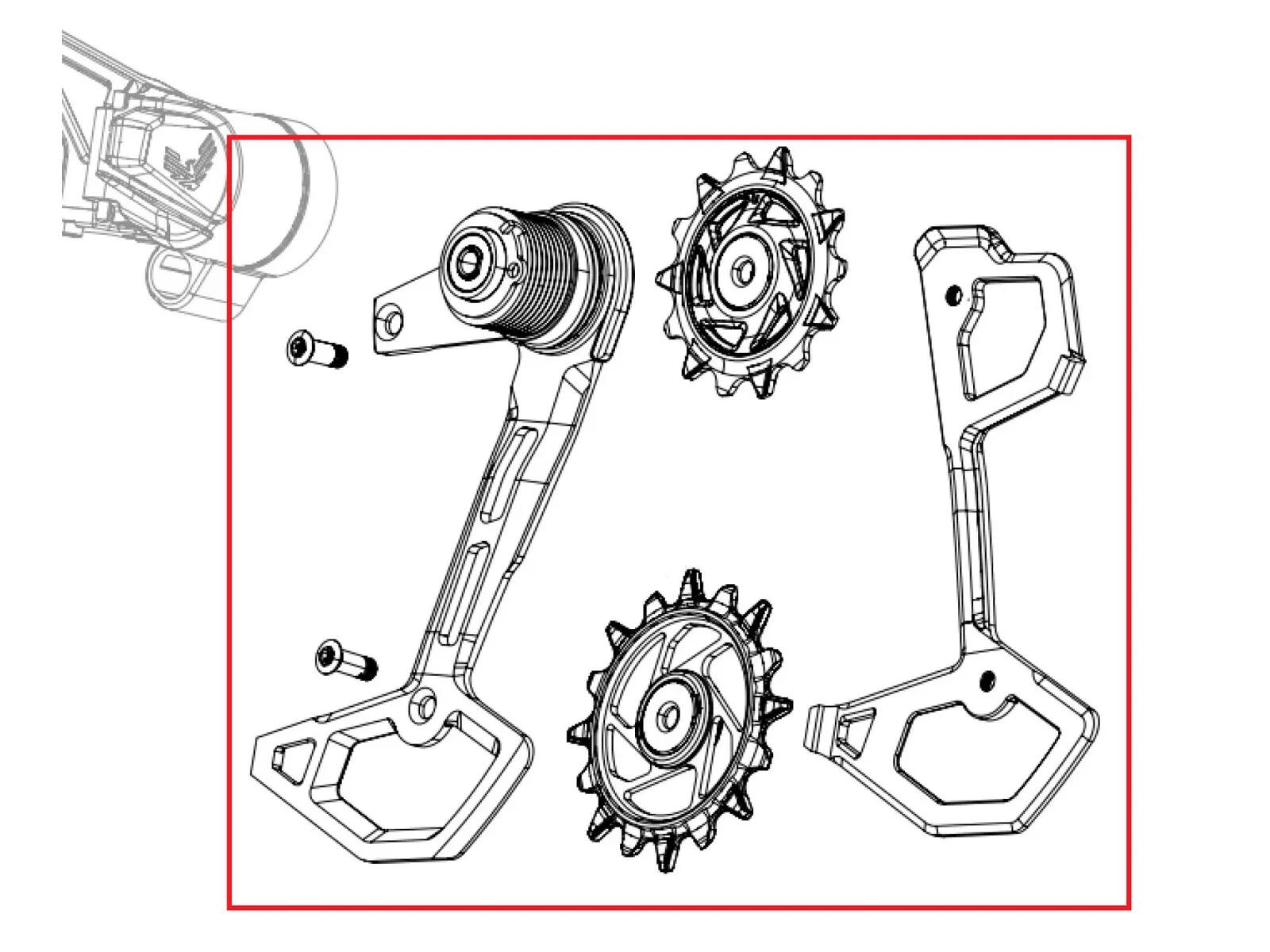 Sram Rear Derailleur Cage Assembly Kit Xxsl T-type Eagle Axs 1/1