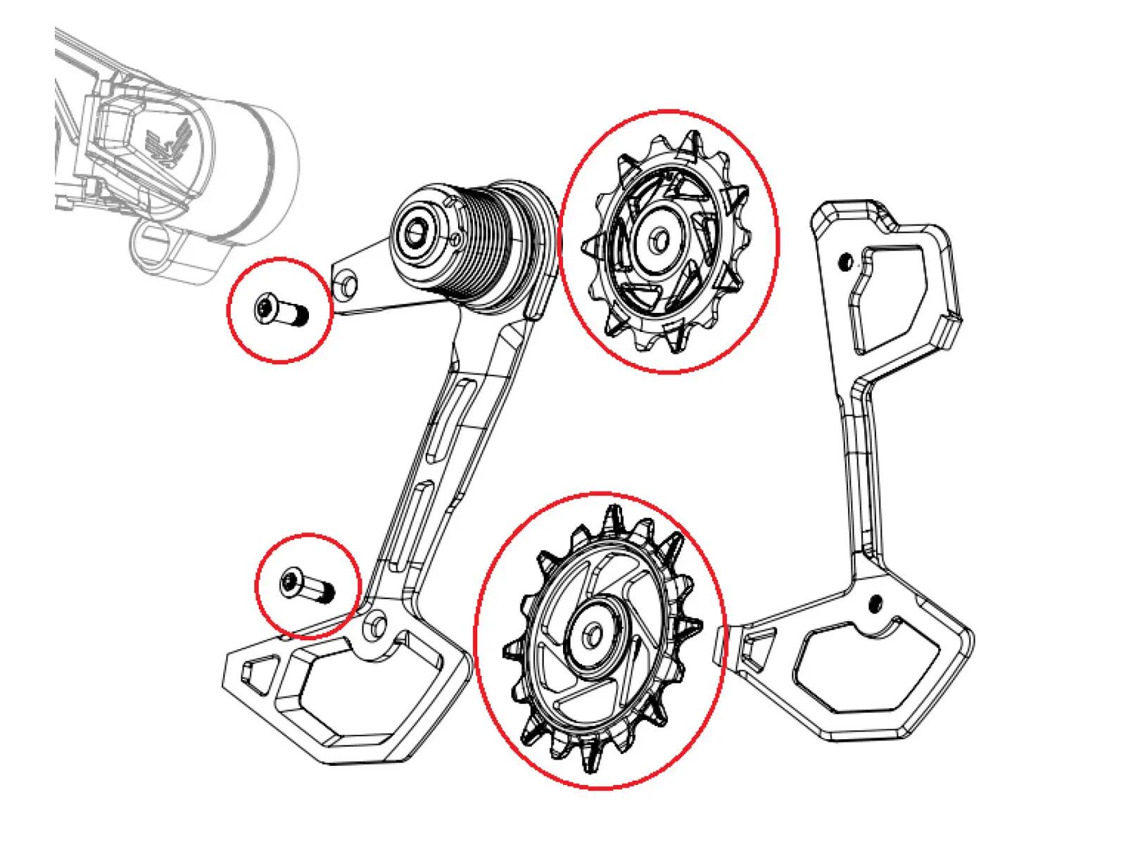 Sram Pulley Kit For Xx T-type