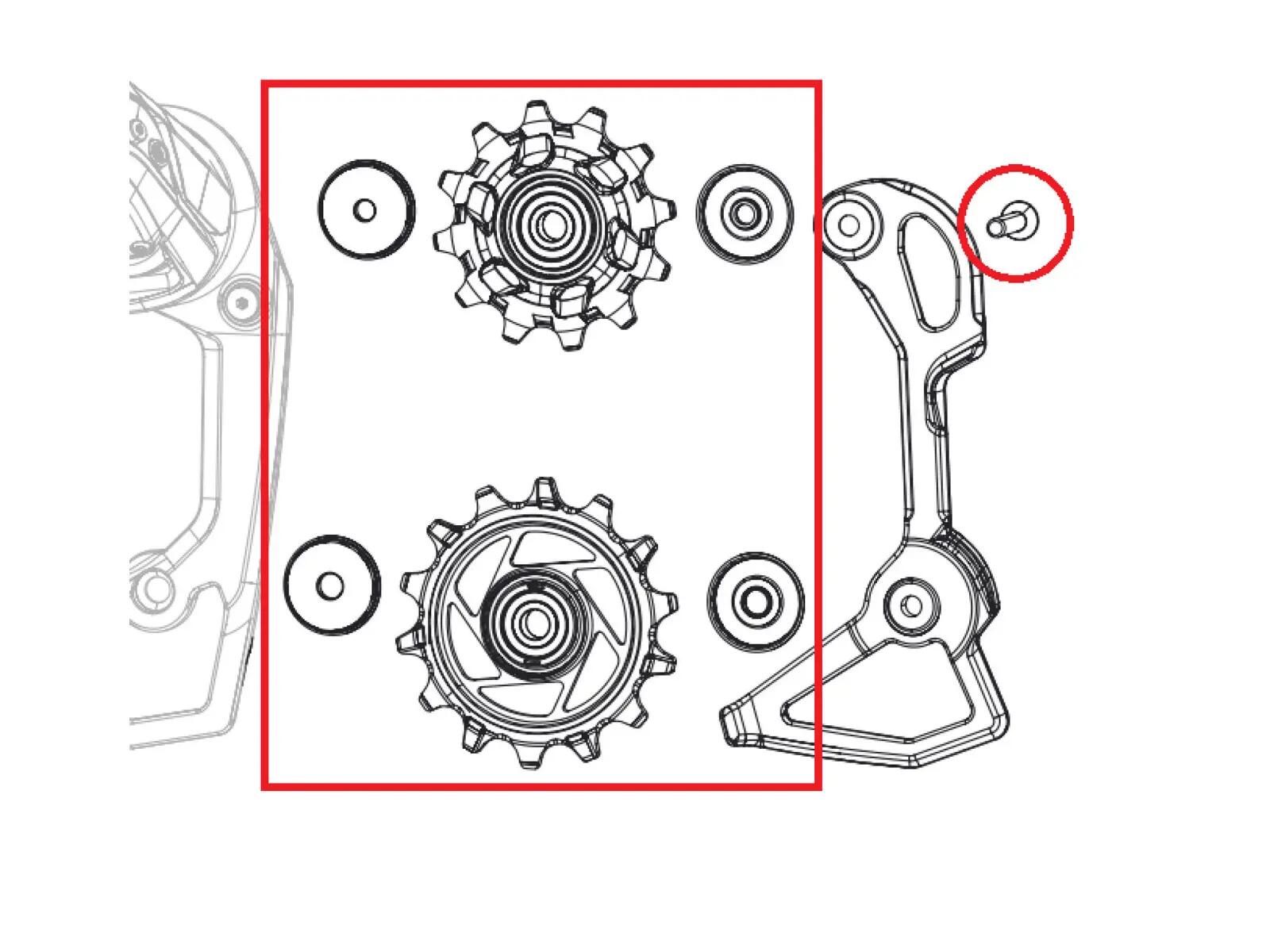 Sram Pulley Kit Red Axs E1 1/1
