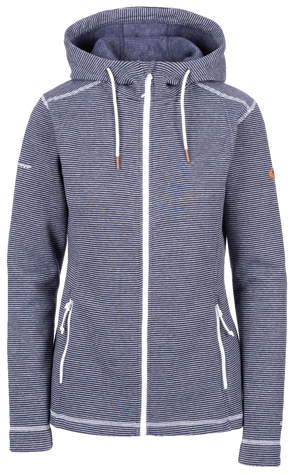 Trespass Rootless - Damesfleece At200 marineblauwe streep 1/7