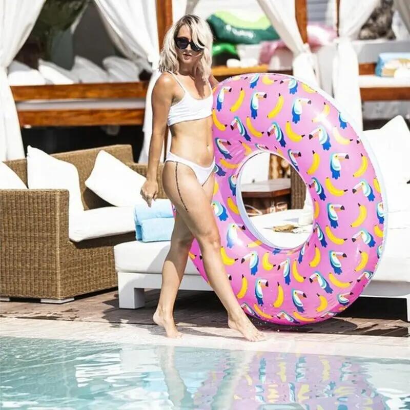Swim Essentials Swim Ring - Pink - Parade - Ø 90 Cm 6/7