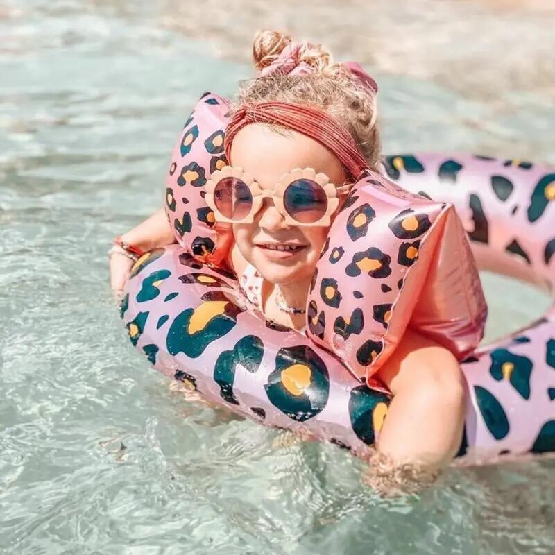 Swim Essentials Arm Bands - Rosé Gold - Safari Chic 2/7