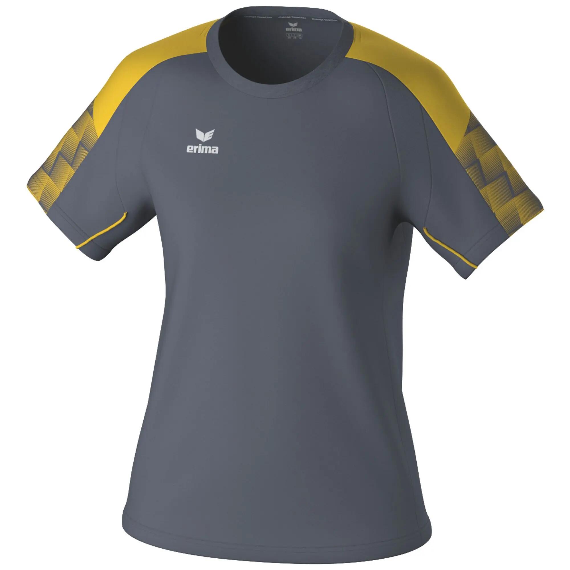 Tricou Erima Evo Star Multicolor cu guler rotund, material ușor funcțional. - Imagine 1