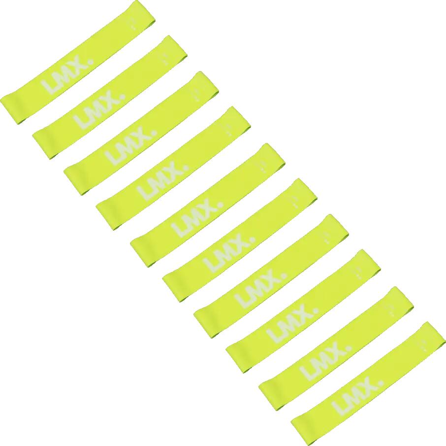 LMX Mini Weerstandsband - Extra licht - Geel - 10 stuks 1/4
