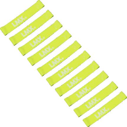 LMX Mini Bande de Résistance - Extra léger - Jaune - 10 pièces