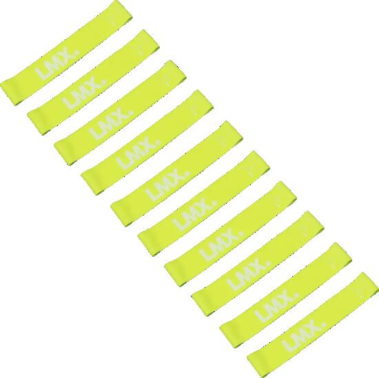 LMX Mini Bande de Résistance - Extra léger - Jaune - 10 pièces