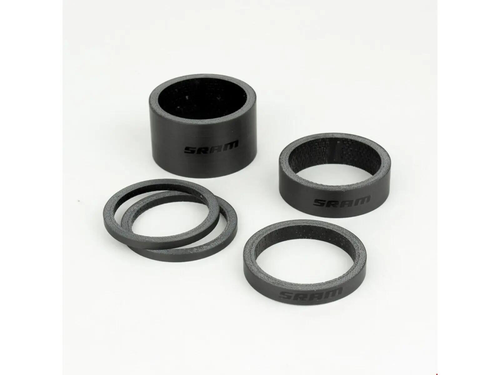 Sram Carbon Headset Spacers Black 1/3