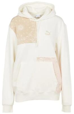 Dames puma paisley hoody wit-roze wit