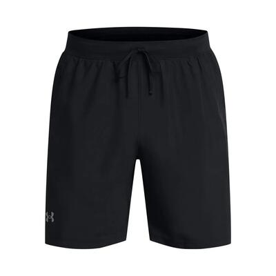 Herenshorts under armour launch 7'' ongevoerde shorts zwart zwart