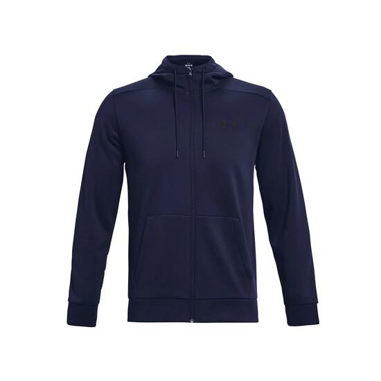 Herren-Sweatshirt Under Armour Armour Fleece Fz Hoodie Dunkelblau Dunkelblau