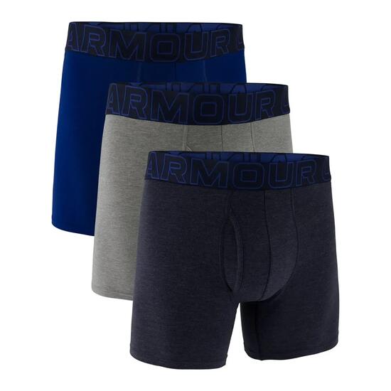 Herren-Boxershorts im 3er-Pack Under Armour M Perf Cotton 3in Schwarz Schwarz