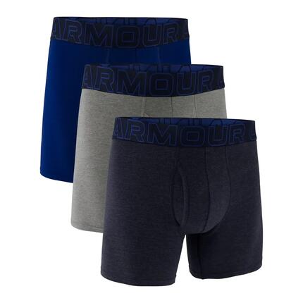 Herren-Boxershorts im 3er-Pack Under Armour M Perf Cotton 3in Schwarz Schwarz