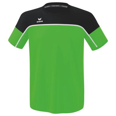 Erima change by erima t‑shirt wit/zwart/rood - korte mouwen, ronde hals.