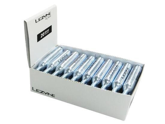 Lezyne Display Box Co2 Replacement Cartridges (20 G) 30 Pcs. Silver