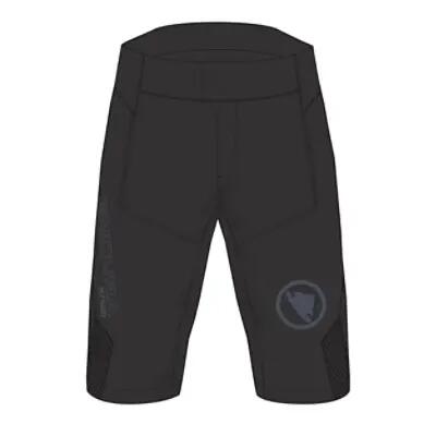 Pantalones cortos de MTB Endura MT500JR Burner negros para niño 1/5