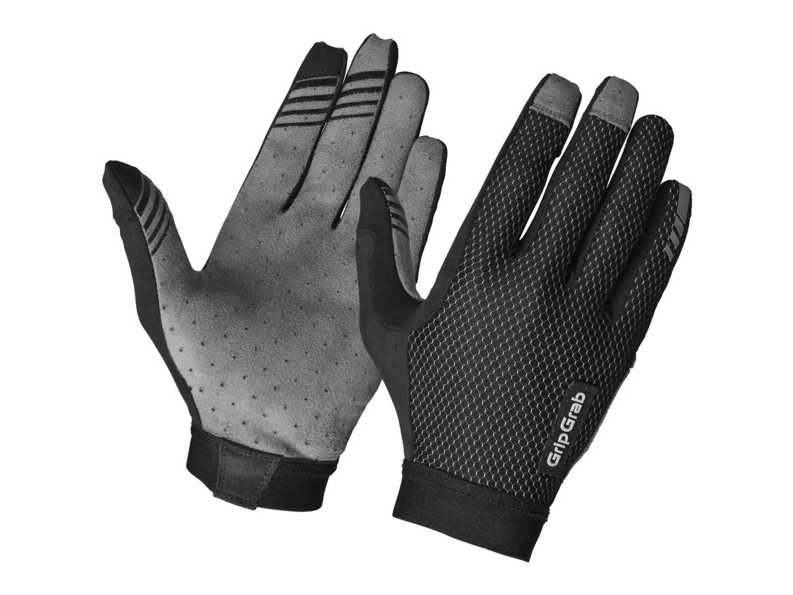 Gripgrab Vertical 2 Insidegrip™ Full Finger Summer Gloves Black - M 1/5