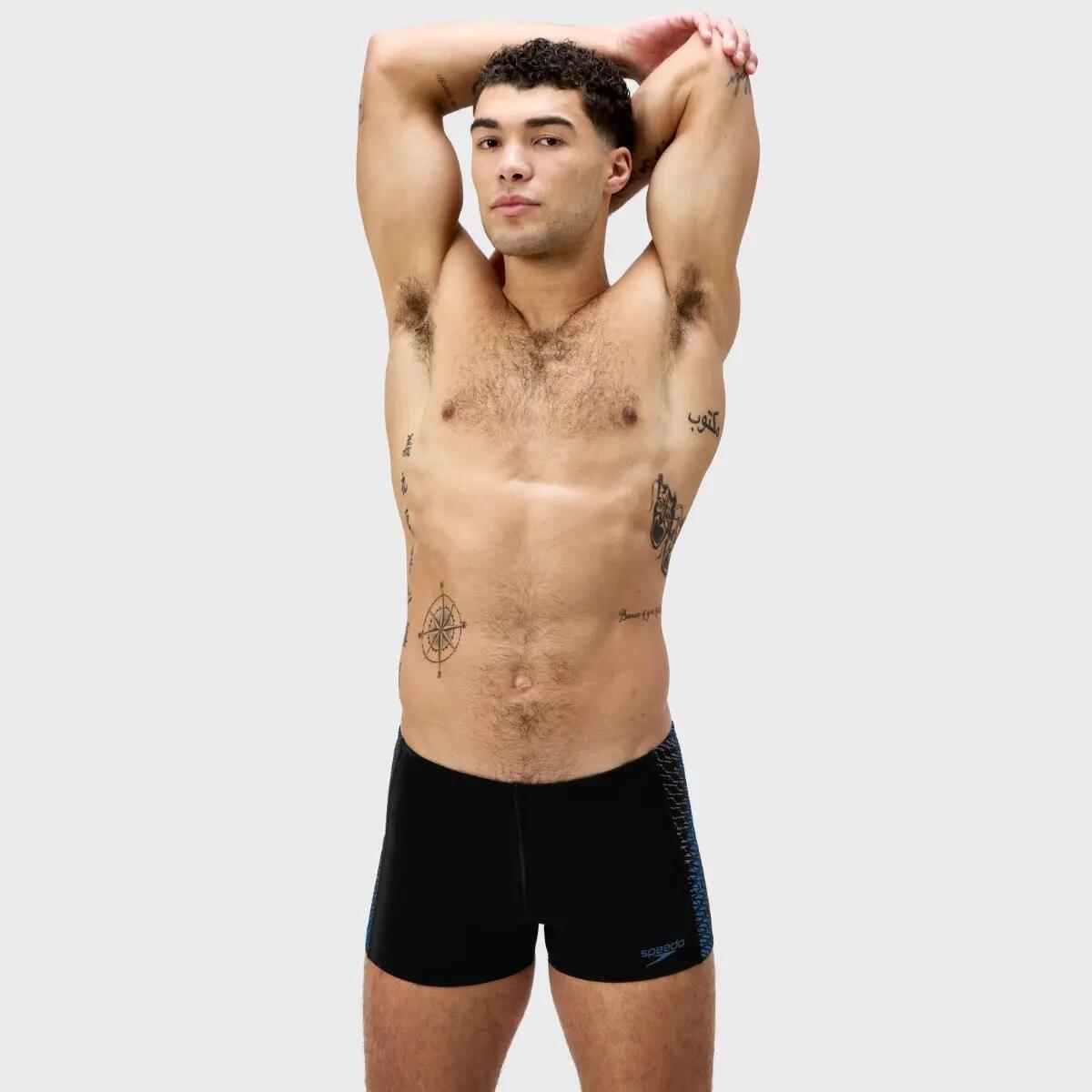 Short de bain homme Aquashort Tech Panel Noir VII 2/7