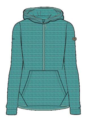 Trespass Metraya – Damen-Fleece At200 Blue Jade