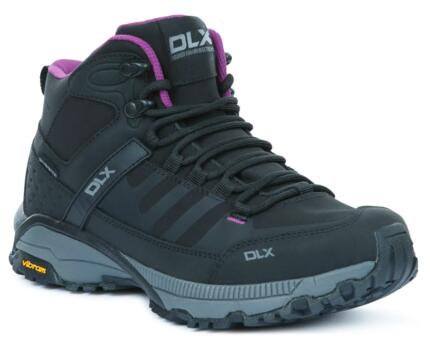 Dlx Riona Damen-Wanderschuh Mid-Cut Schwarz