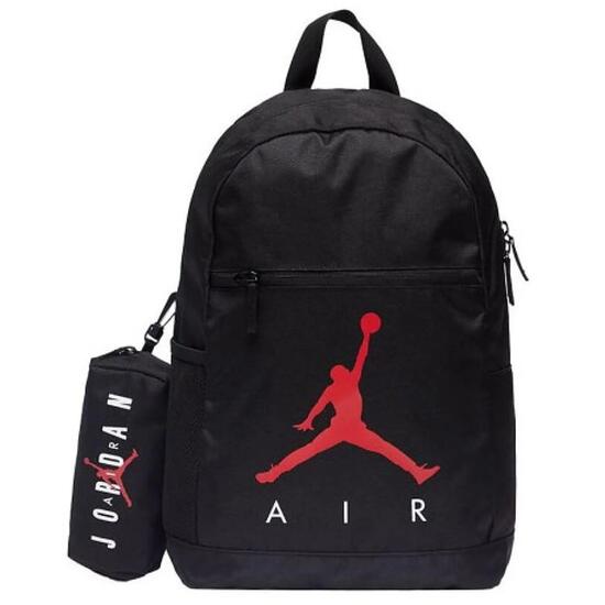 Nike Jordan Air Mochila Con Plumier Negro ÚNICA