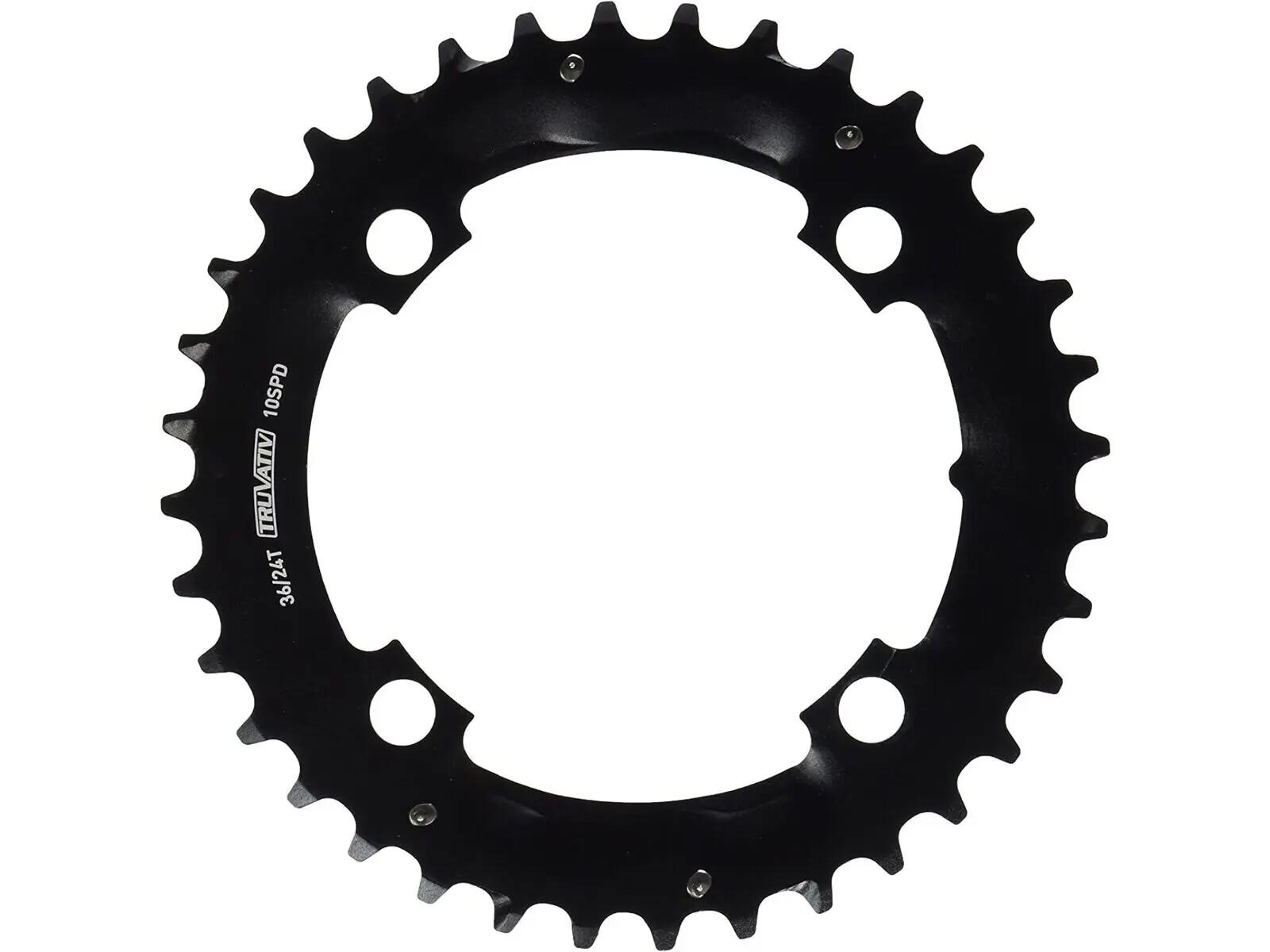 Sram Mtb 2x10 Specialiezed Chainring Matt Black 1/3