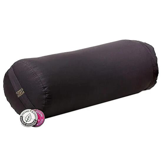 Bolster Round Anthracite Organic Cotton (ocs - 60x16cm; ±2300 G