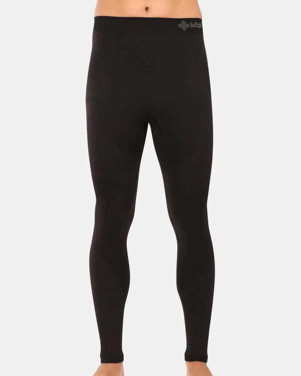 Leggings térmicos sin costuras Kilpi Niel-M hombre negro S 1/3