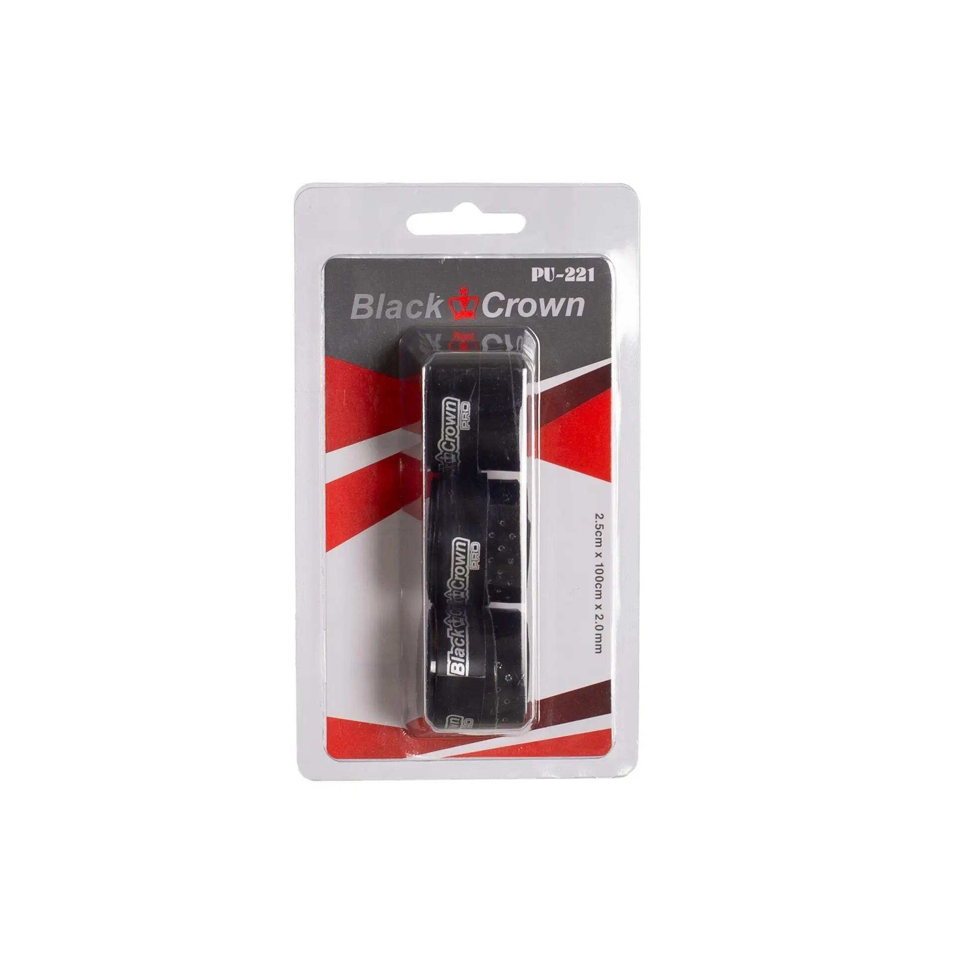 Blister 3 Perforierte Black Crown Overgrips Negro ÚNICA 1/5
