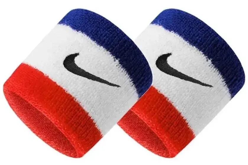 Nike Swoosh Wristbands Habanero Piros-fekete Fehér/piros/kék 1/2