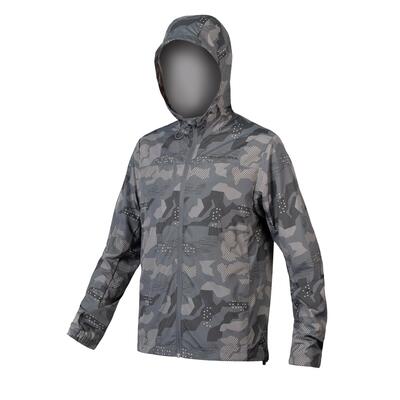 Endura hummvee windproof shell jacket grey camo