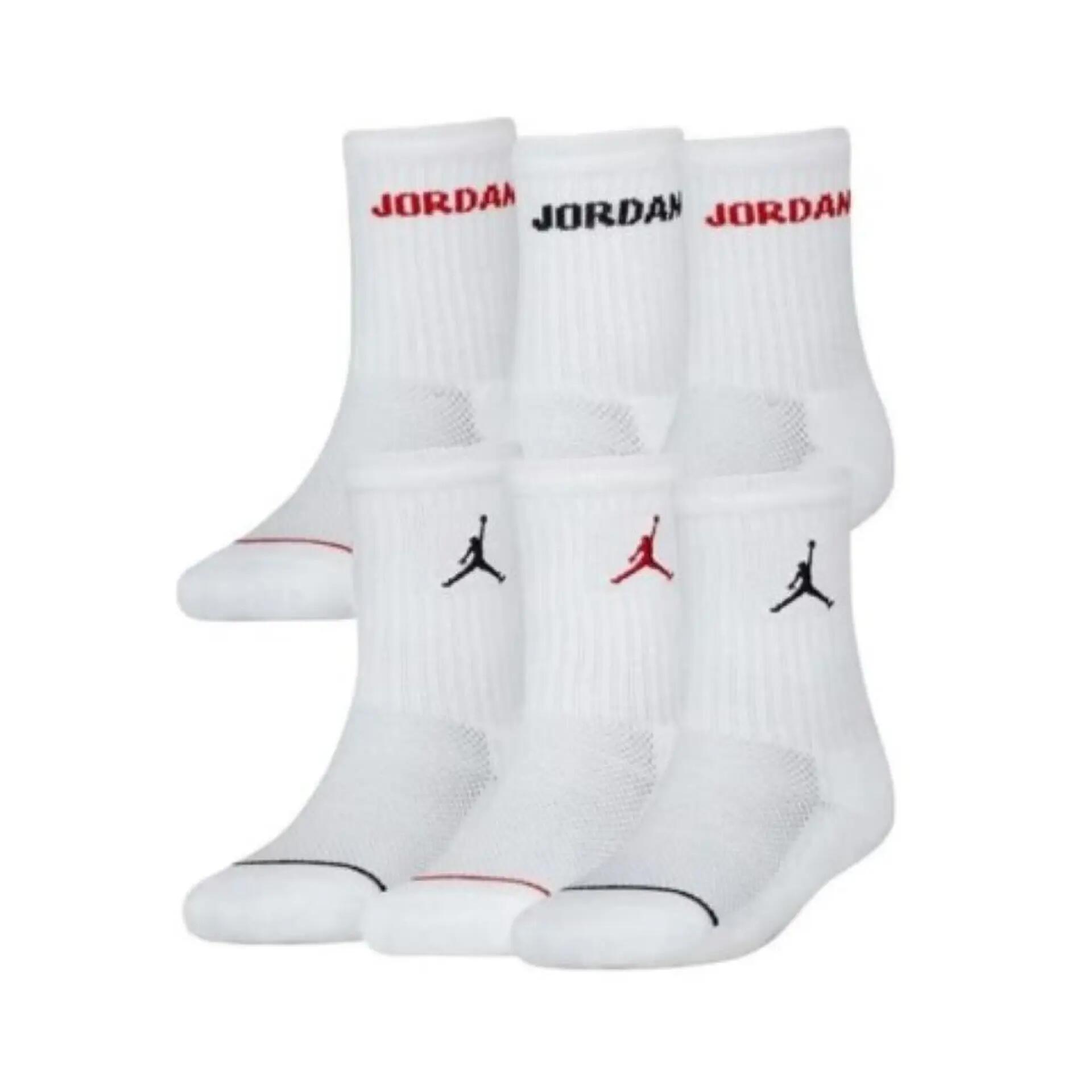 Nike Jordan Legend Crew Socks 6-pack Blanco - Imagine 1
